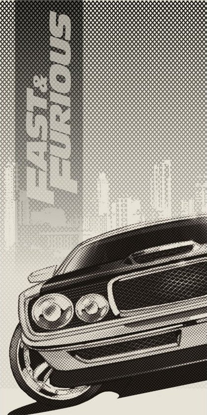 Fast Furious Handdoek 70x140 Duurzaam