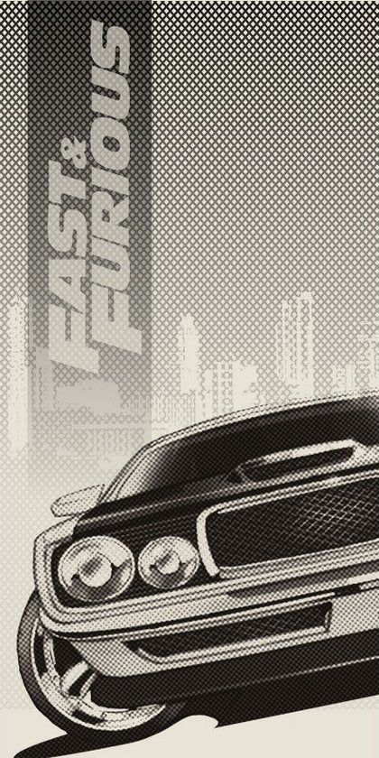 Fast Furious Handdoek 70x140 Duurzaam