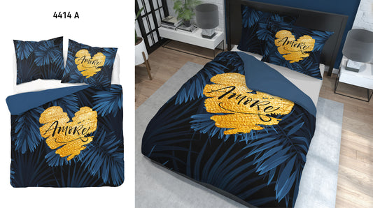 Amore Hart Dekbedovertrek Tweepersoons 220x200cm Katoen 2in1