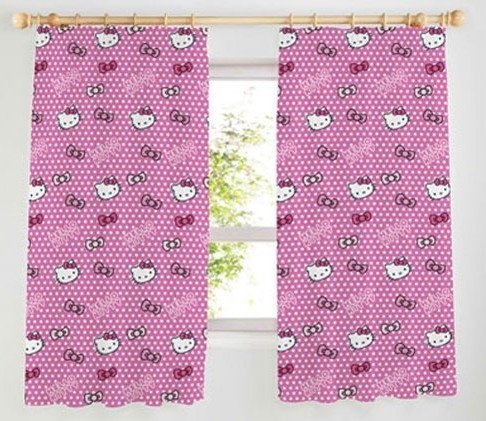 Hello Kitty Gordijn Puntjes HK08121-182