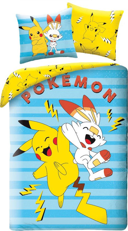 Pokémon Pikachu Dekbedovertrek 140x200 Duurzaam 2in1