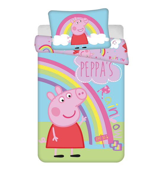 Peppa Pig Junior Dekbedovertrek 100x135cm Duurzaam Katoen