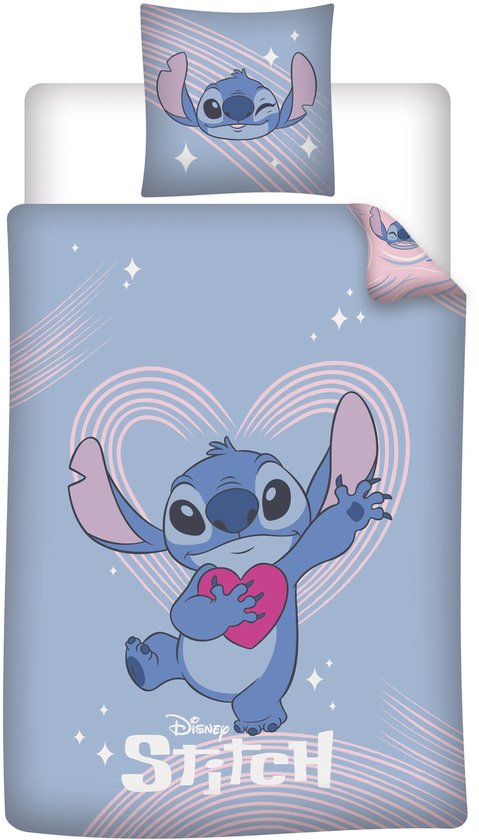 Stitch Lilo Dekbedovertrek 140x200 Duurzaam Polykatoen 2in1