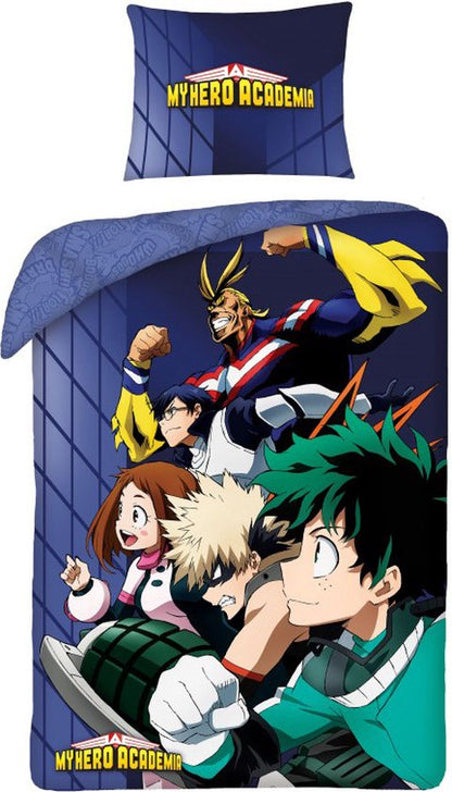 My Hero Academia Dekbedovertrek 140x200 Katoen2 2in1 incl Tasje