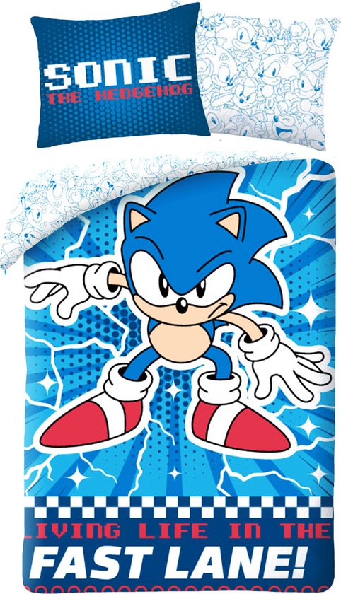 Super Sonic Dekbedovertrek  140X200 2in1 Katoen Duurzaam