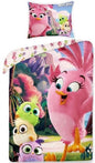 Wonen Beddengoed Kinderbeddengoed Kinderdekbedovertrekken Angry Birds Stella Dekbedovertrek - Eenpersoons - 140x200 cm - Pink
