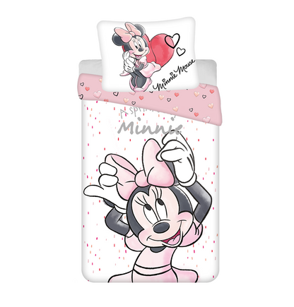Minnie Mouse Dekbedovertrek 140x200 2in1 Duurzaam Katoen