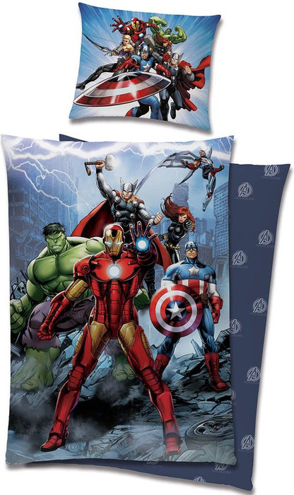 Marvel Avengers Dekbedovertrek 140x200 2in1 Katoen Duurzaam