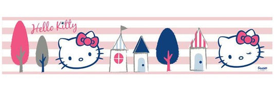 Hello Kitty Behangrand Zelfklevend 10,5cm Breed