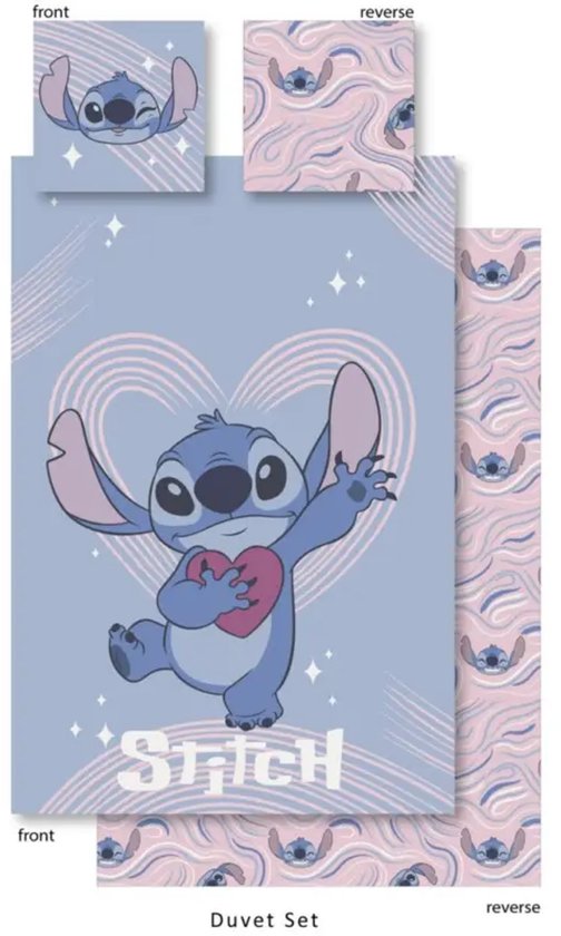 Stitch Lilo Dekbedovertrek 140x200 Duurzaam Polykatoen 2in1