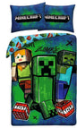 Minecraft Dekbedovertrek 140x200 Duurzaam Polyester 2in1