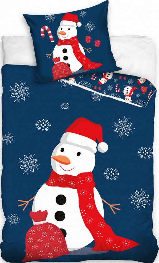Christmas Dekbedovertrek 140x200 Kerst Katoen Xmas Snowpop