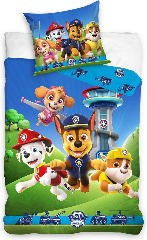 PAW Patrol Dekbedovertrek 140x200 2in1 Duurzaam KATOEN