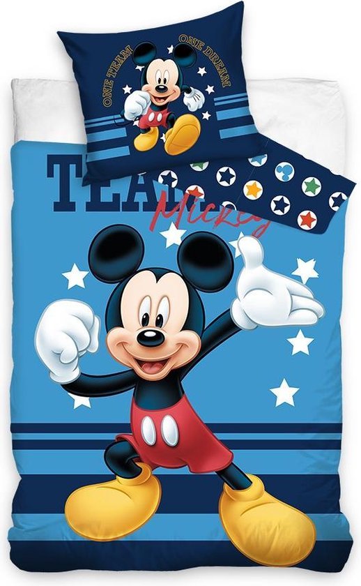 Disney Mickey Mouse Dekbedovertrek 140x200 Katoen 2in1