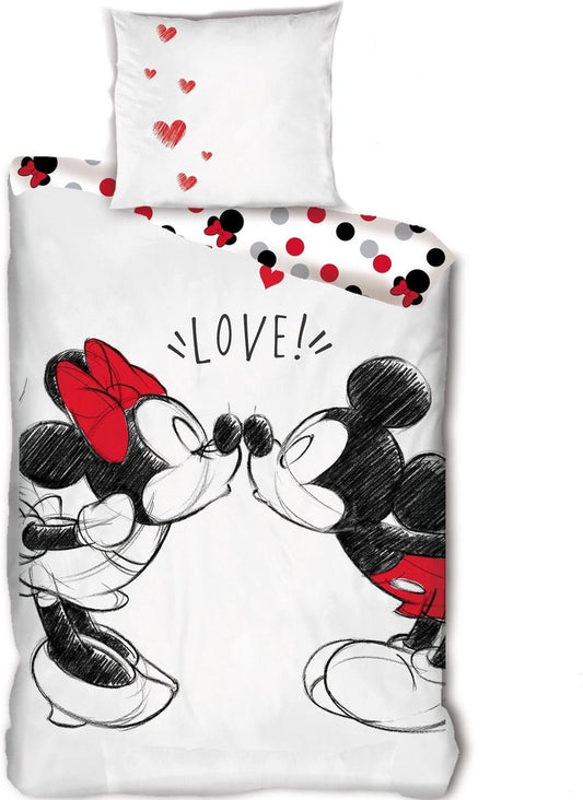 Mickey Minnie Mouse Dekbedovertrek Parijs