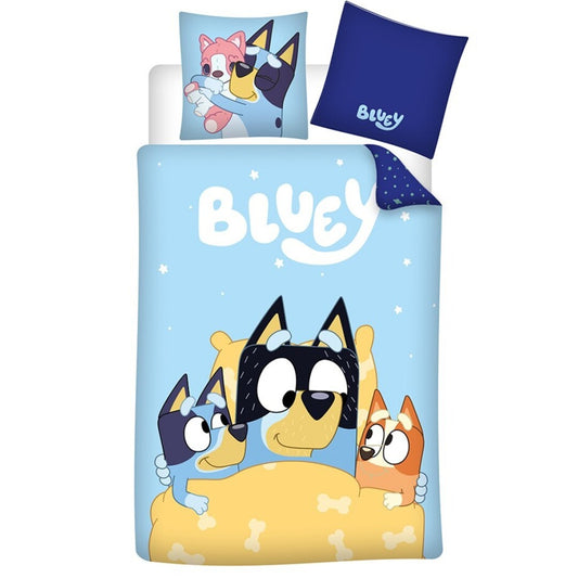 Bluey Dekbedovertrek 140x200 Eenpersoons Katoen Duurzaam 2in1