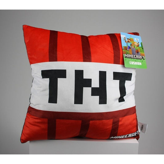 Minecraft SierKussen 40x40 TNT Velboa Zacht Gevuld