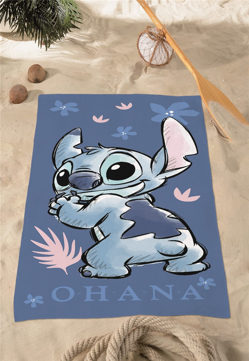 Disney Lilo Stitch Handdoek 70x140 Polyester Duurzaam