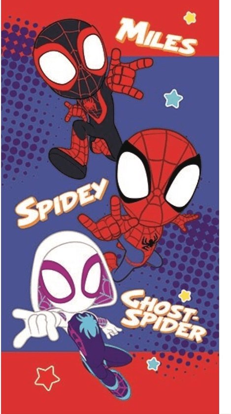 Spidey Spiderman Handdoek 70x140 Duurzaam Polyester Sneldrogend