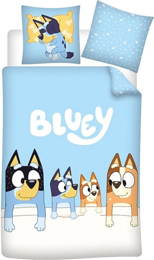 Bluey Dekbedovertrek 140x200 Eenpersoons Polykatoen Duurzaam 2in1
