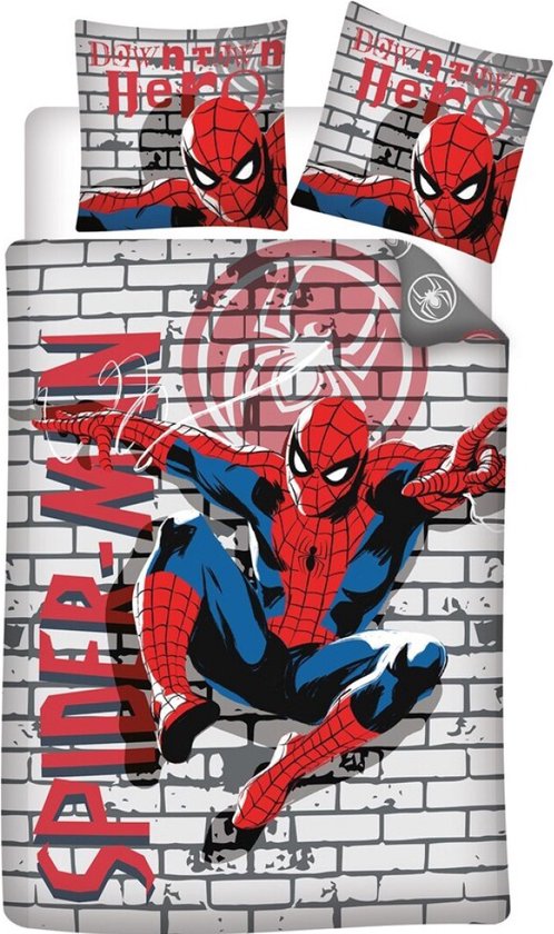 SpiderMan Dekbedovertrek Downtown Hero  140x200 cm Duurzaam Polykatoen