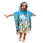 Bluey badponcho 55x110 Polyester Snel Drogend Duurzaam