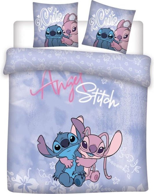 Stitch Lilo Dekbedovertrek 240x220 Duurzaam Polykatoen Lits/Jits Jumeaux