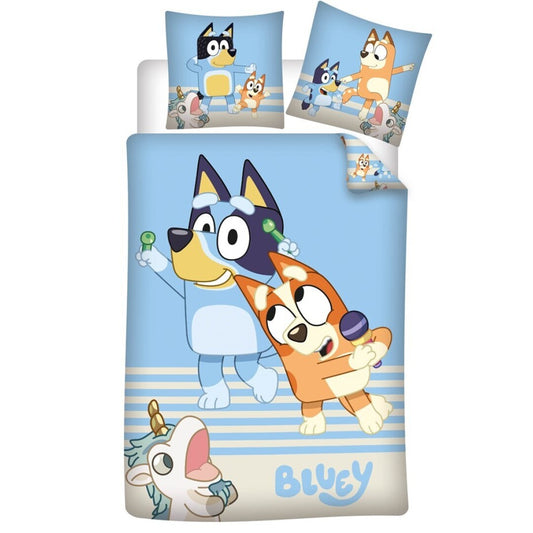 Bluey Dekbedovertrek 140x200 Eenpersoons Duurzaam KATOEN 2in1