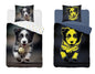 Hond dekbedovertrek 140x200 Duurzaam Puppy Glow in the Dark 2in1