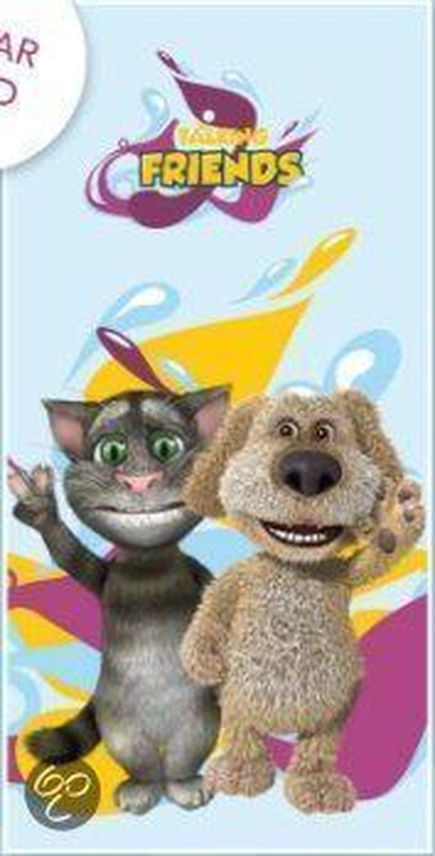 Talking Friends Handdoek 140x70 Duurzaam Katoen