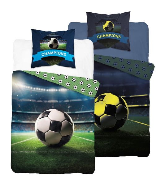 Voetbal Dekbedovertrek Glow in the Dark 140x200 Duurzaam 2in1