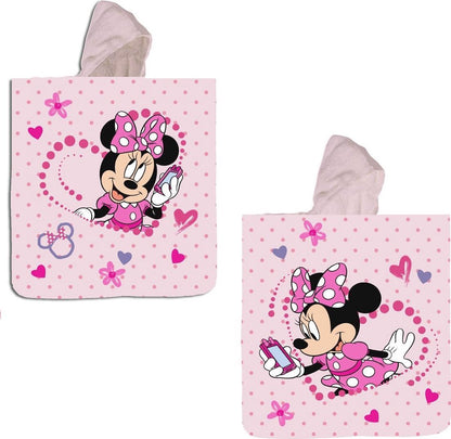 Minnie Mouse badponcho 60x120 Duurzaam 2in1