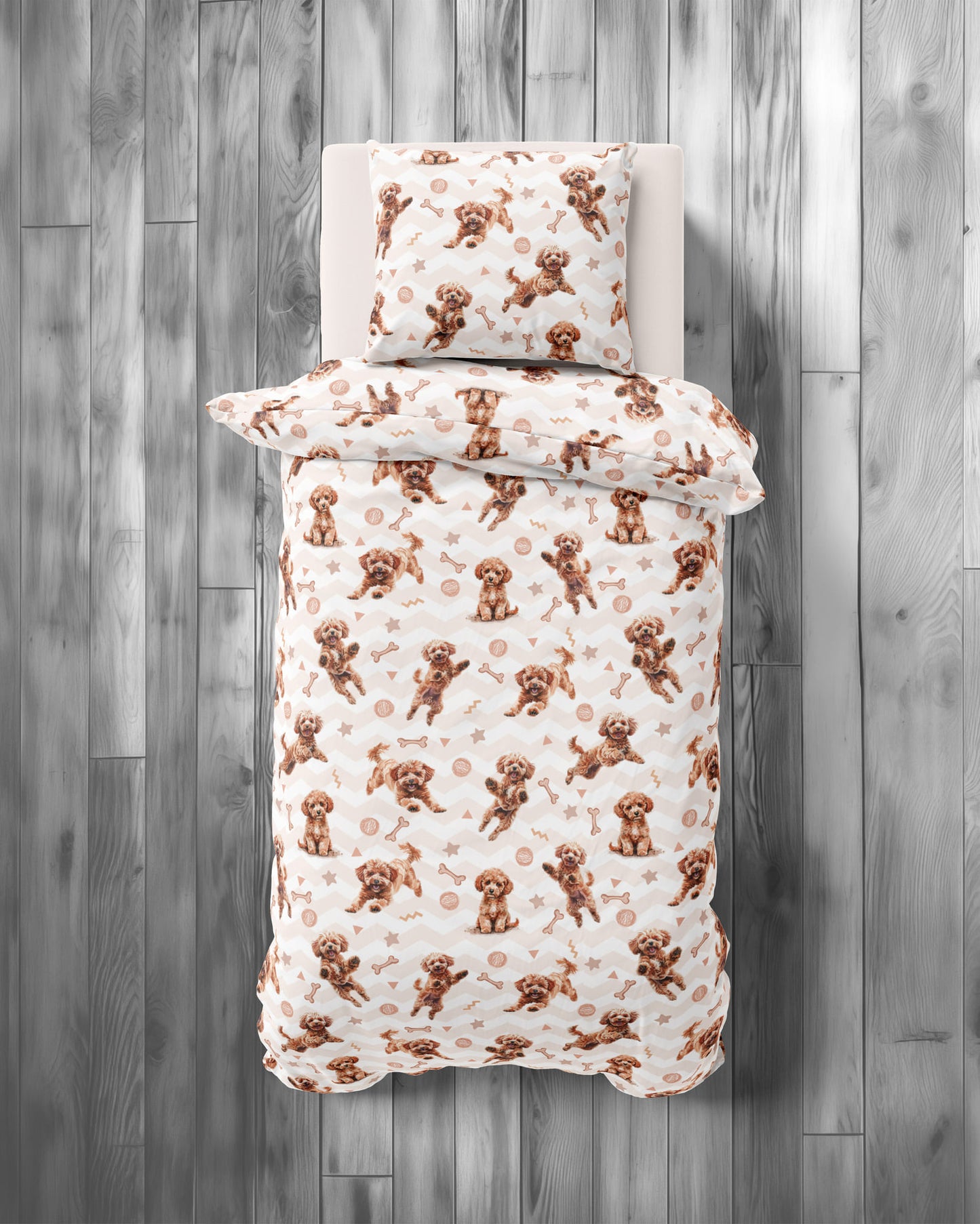 Hond dekbedovertrek 140x200 Duurzaam Puppy