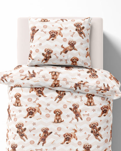 Hond dekbedovertrek 140x200 Duurzaam Puppy
