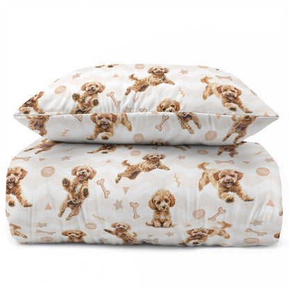 Hond dekbedovertrek 140x200 Duurzaam Puppy