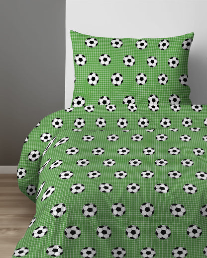 Voetbal Dekbedovertrek 140x200 Duurzaam Katoen