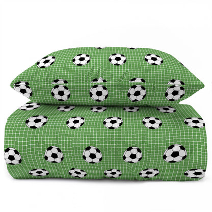 Voetbal Dekbedovertrek 140x200 Duurzaam Katoen