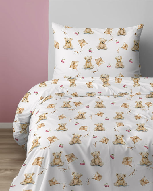 Teddy Bear dekbedovertrek 140x200 Duurzaam
