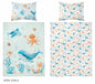 Under the Sea Dekbedovertrek 100x135 Katoen Duurzaam 2in1 Junior Peuter Ledikant Vis Onder de see