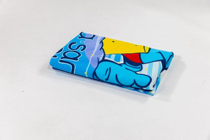 Smurfen handdoek 70x140 badlaken strandlaken polyester