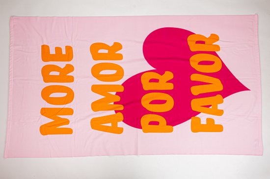 Strandlaken 100x180 Polyester More Amor Por Favor