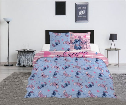 Stitch Lilo Dekbedovertrek 240x220 Duurzaam Polykatoen Lits/Jits Jumeaux