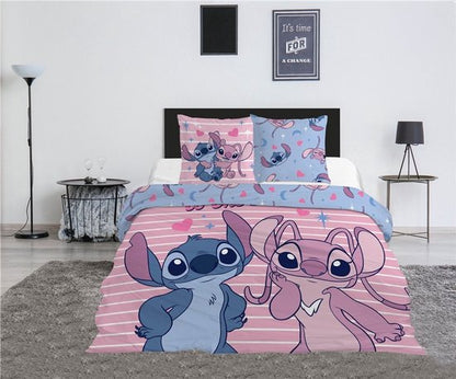 Stitch Lilo Dekbedovertrek 240x220 Duurzaam Polykatoen Lits/Jits Jumeaux