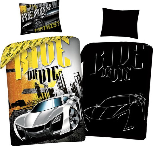 Fast Furious Dekbedovertrek Eenpersoons 140x200 2in1  GLOW in the DARK