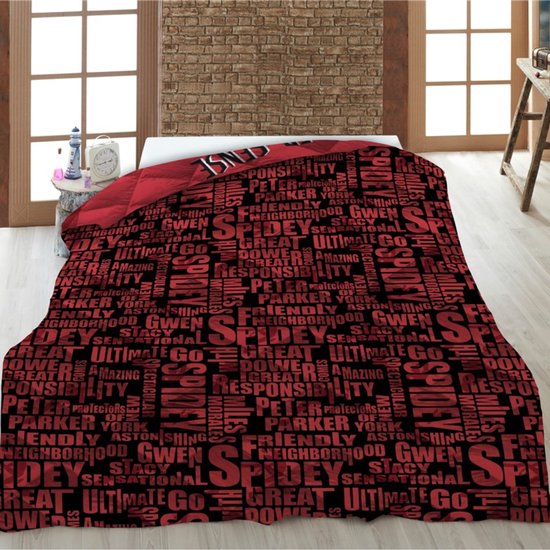 SpiderMan Sprei Great Power - Eenpersoons - 140 x 200 cm - Polyester