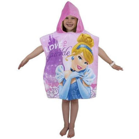 Princess Poncho 50x110 Duurzaam Katoen badponcho Kleuter