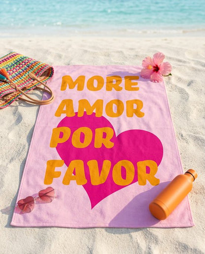 Strandlaken 100x180 Polyester More Amor Por Favor