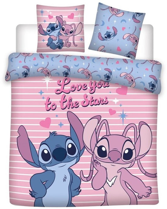 Stitch Lilo Dekbedovertrek 240x220 Duurzaam Polykatoen Lits/Jits Jumeaux
