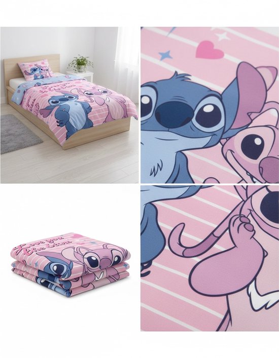 Stitch Lilo Dekbedovertrek 140x200 Duurzaam Polykatoen 2in1