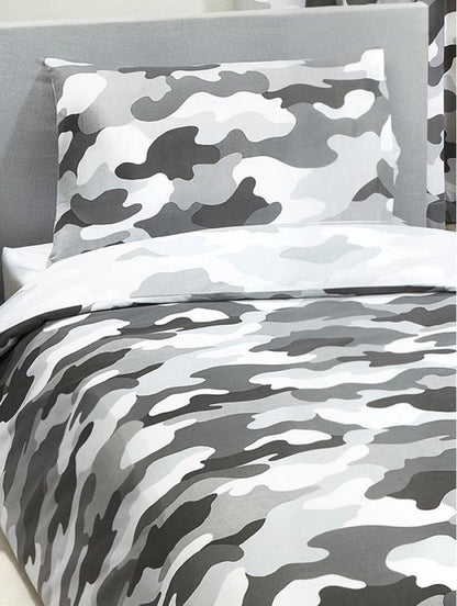 Camouflage Dekbedovertrek 135x200 Kussensloop 50x75 Polykatoen